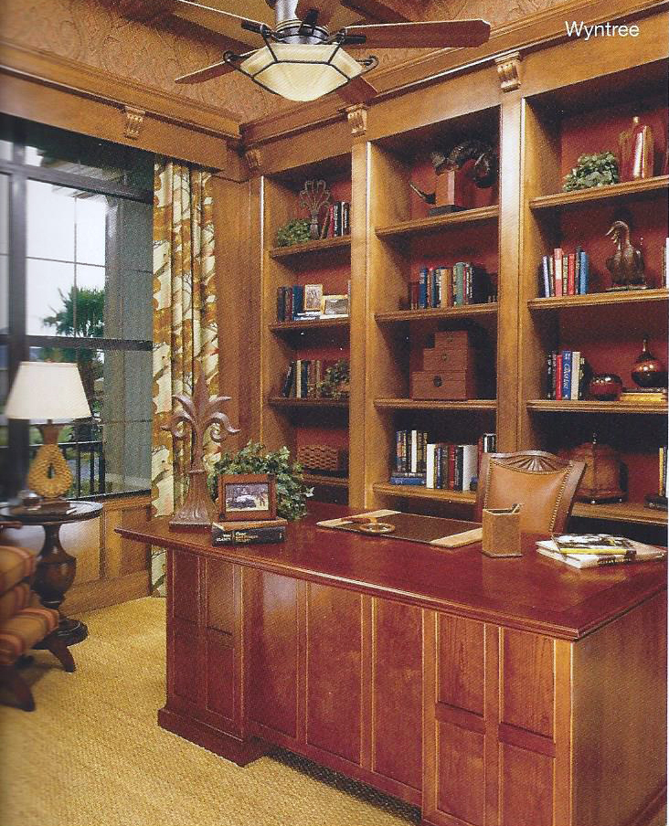 Office and entertainment built-in cabinetry